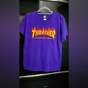 Thrasher Magazine purple t shirt Size Medium Men San Francisco